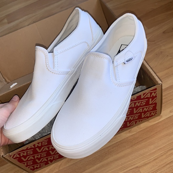 Vans | Asher All white Canvas Shoes women’s size 9 - Picture 11 of 12